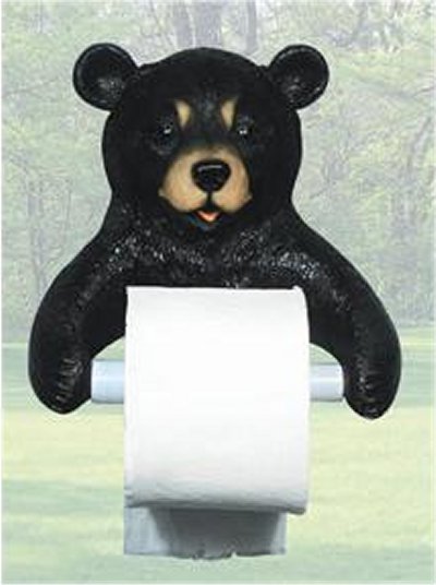 BD17118 Hugo Bear Toilet Paper Holder
